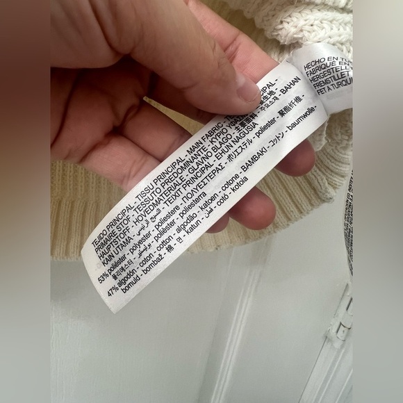 Zara Womens Knit Crochet Crop Top Blouse (Size L) - Picture 9 of 10